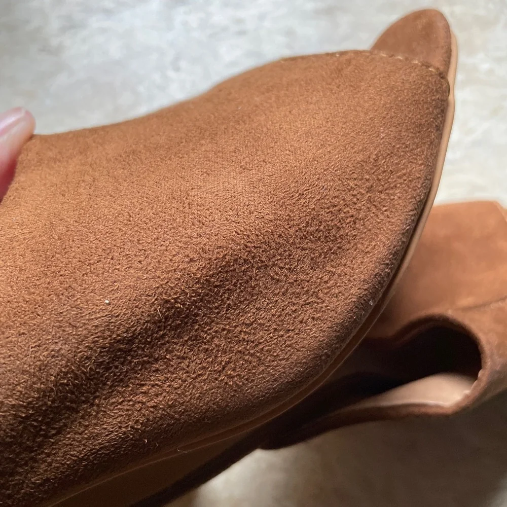 Tan Suede Mules - Picture 13 of 16